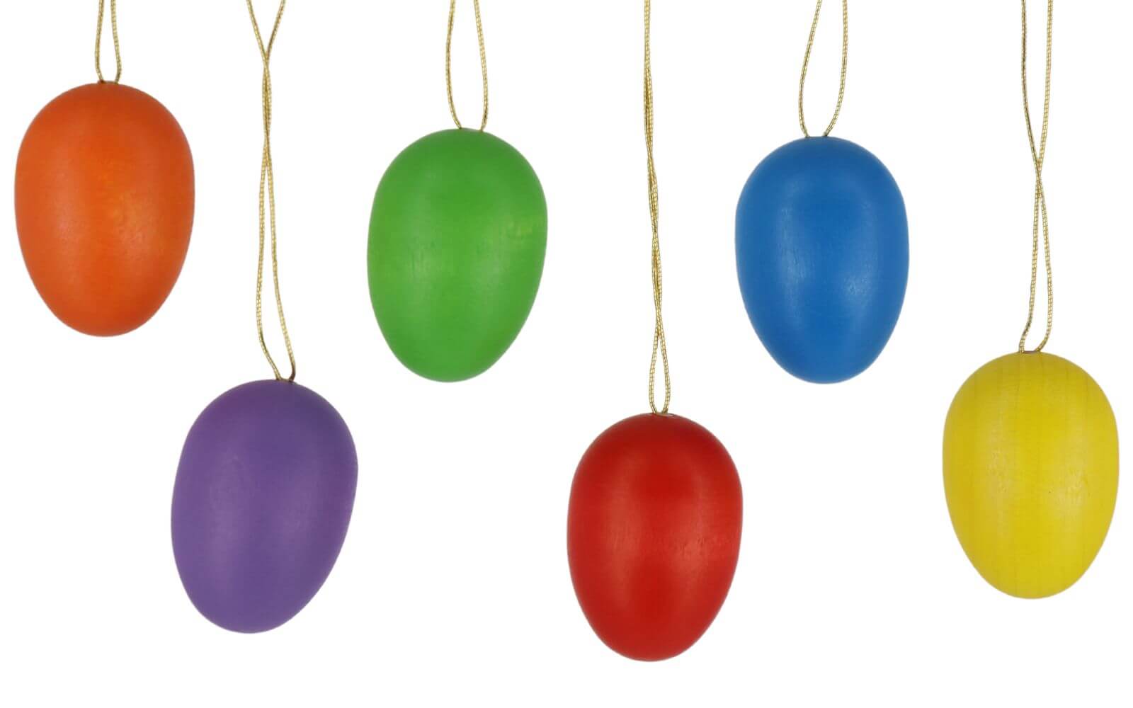 Easter eggs, colored, 6 pieces by SEIFFEN.COM