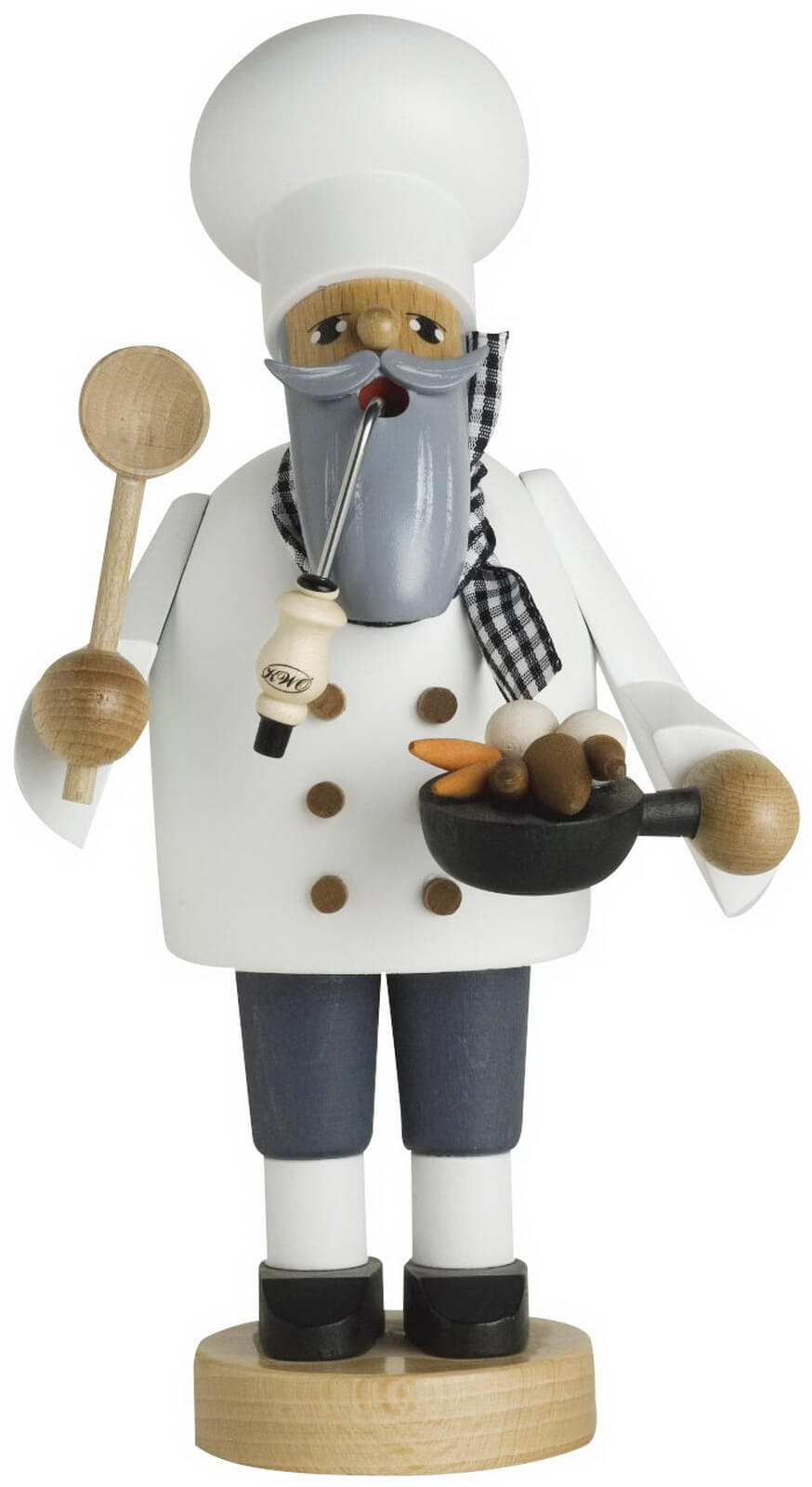 Smoking man cook with pan, 21 cm from KWO