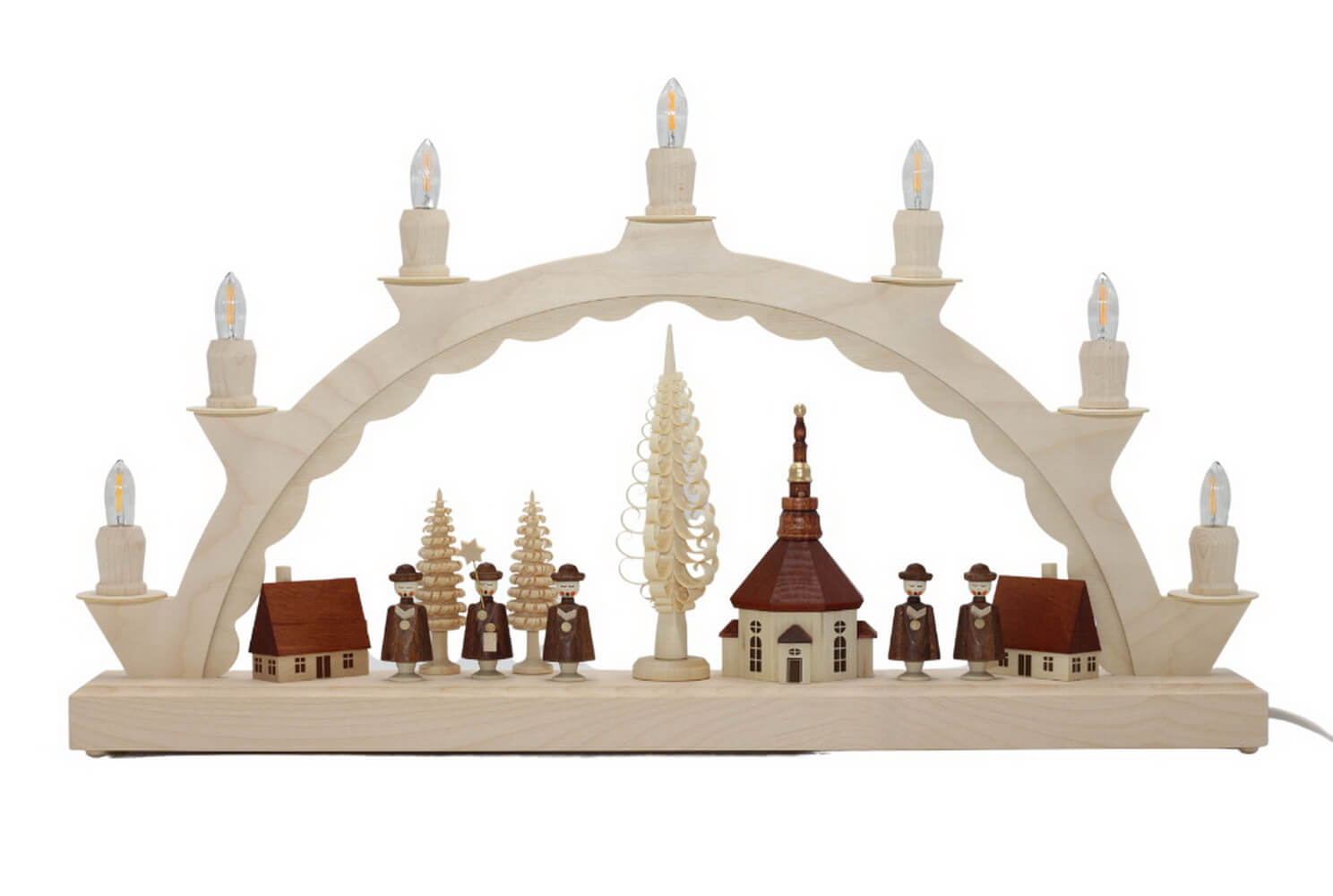 LED Candle arch Seiffen village with Kurrende of SEIFFEN.COM_2