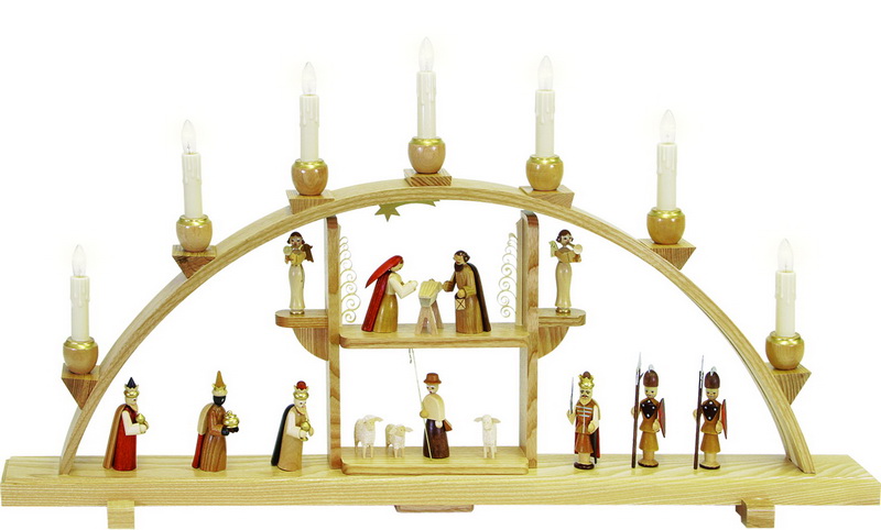 Schwibbogen Christi Geburt, 75 cm von Richard Glässer_Bild1