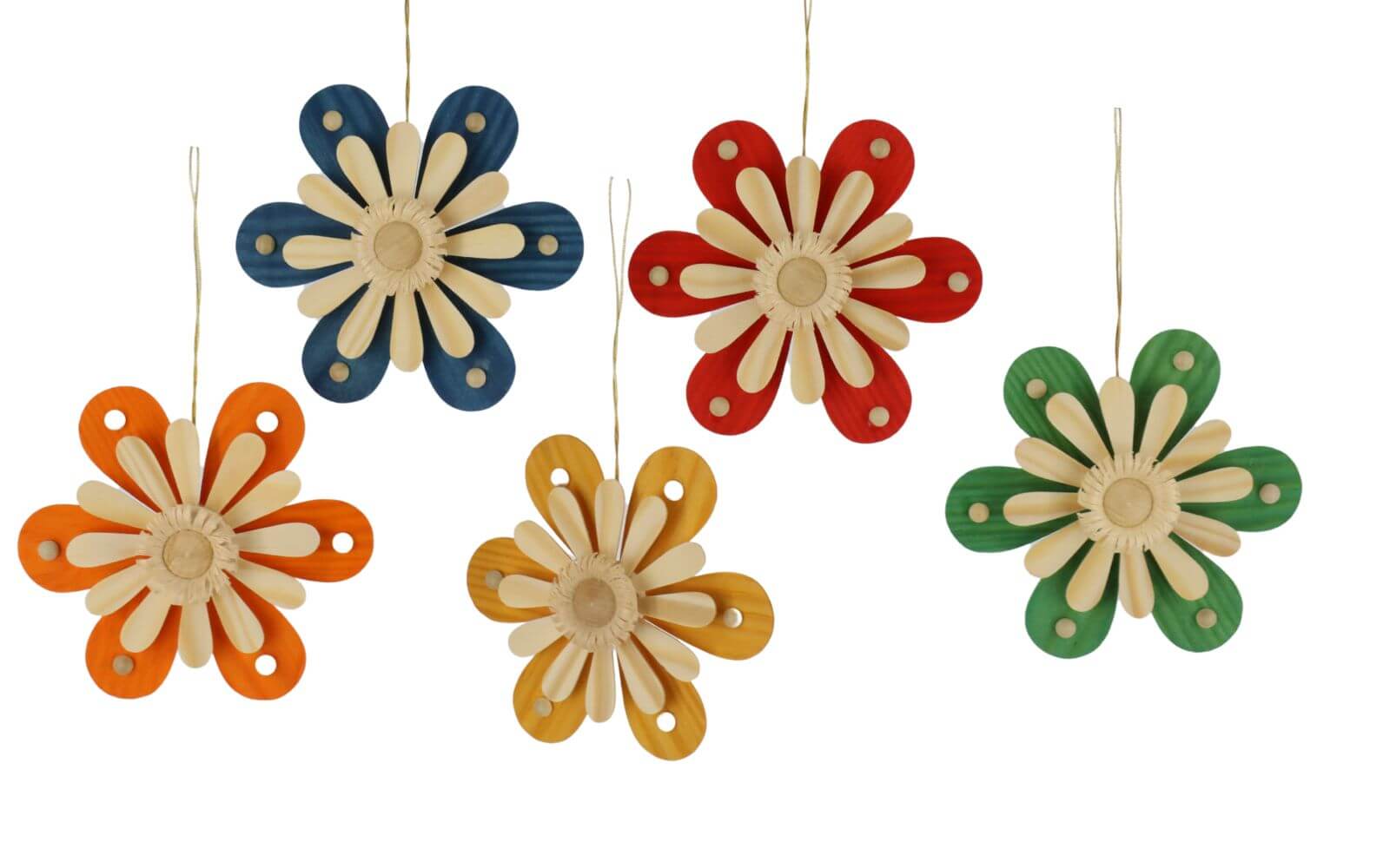 Spring flowers to hang, 5 pieces by Martina Rudolph
