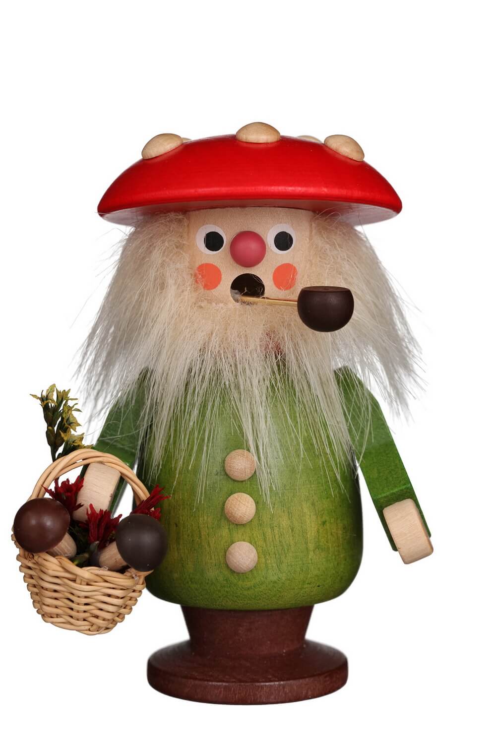 Smoking man mushroom man, 10 cm by Christian Ulbricht