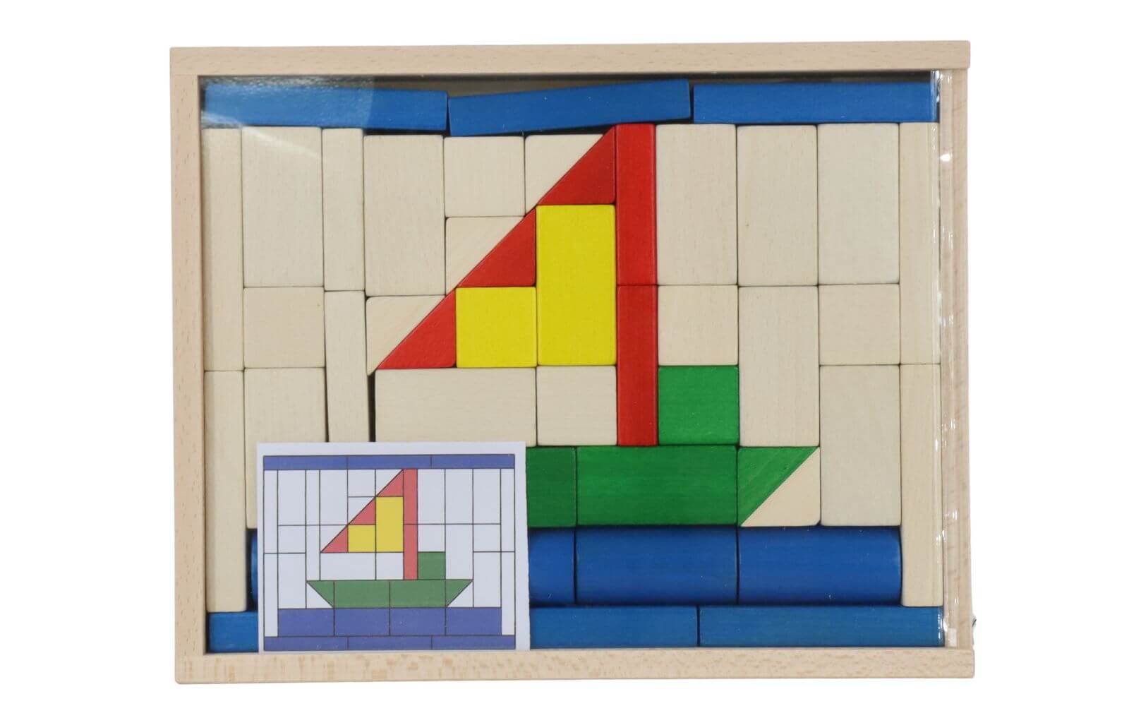 Building set ship with 47 building blocks, colored by Ebert GmbH_1