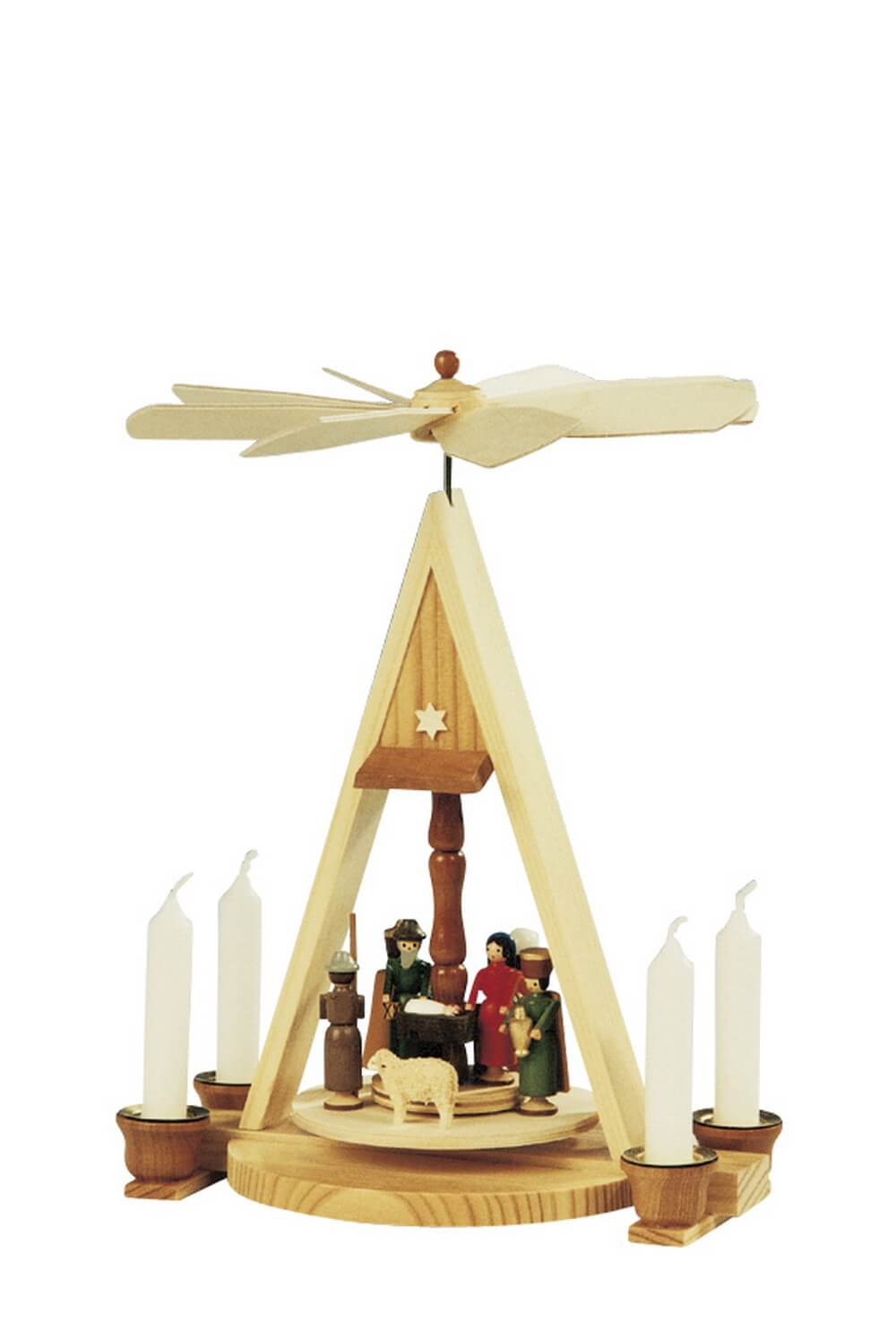 Christmas pyramid Holy Family, 26 cm by Knuth Neuber