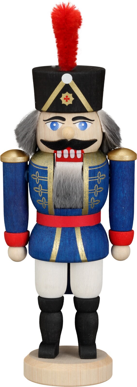 Nutcracker Hussar, blue, 15 cm by Seiffener Volkskunst eG