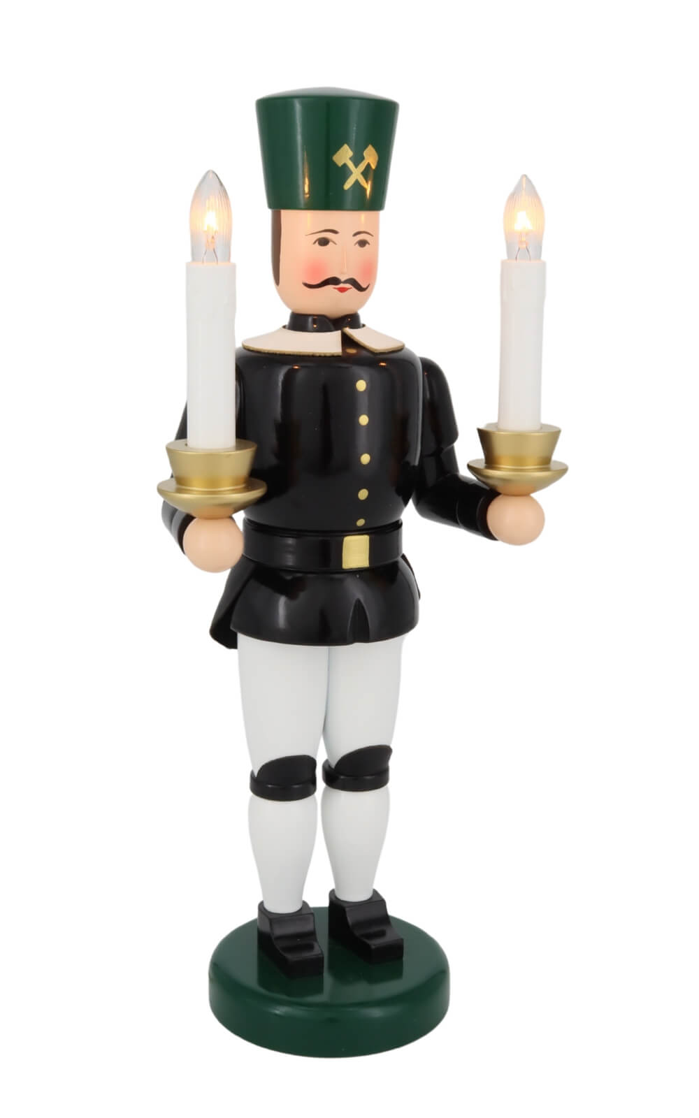 Bergmann, elektrisch beleuchtet, 34 cm von Holzkunst Gahlenz_3