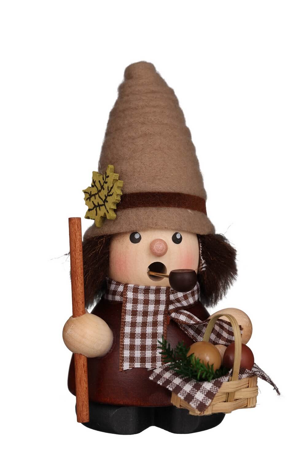 Smoking man mushroom picker, 12 cm by Christian Ulbricht