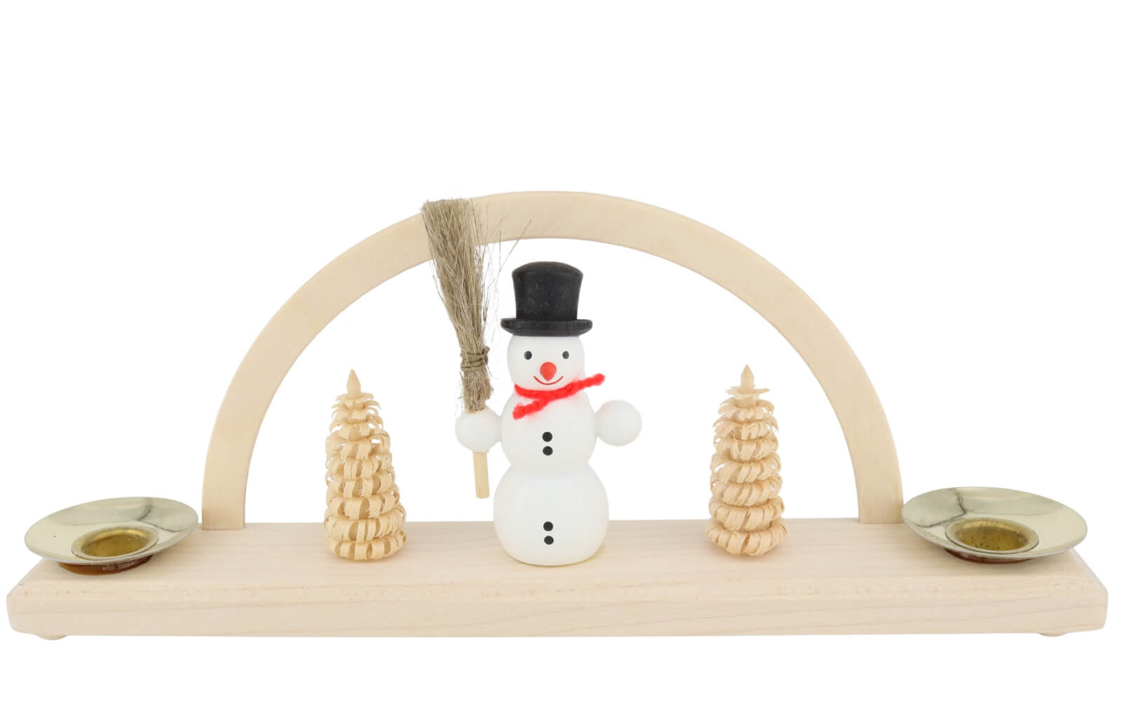 Kerzenhalter Minischwibbogen Schneemann von SEIFFEN.COM