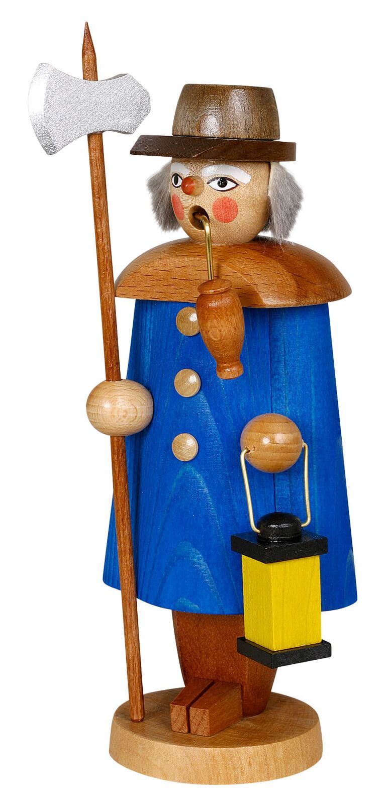 Räuchermännchen Nachtwächter, blau, 19 cm von Jan Stephani