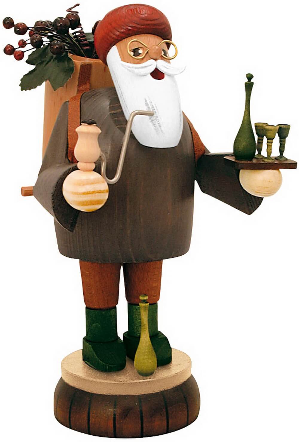 Smoking man wine merchant, 19 cm by KWO