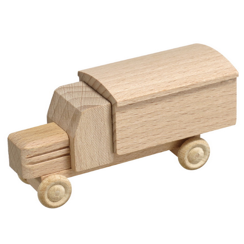 Wooden toy - Truck with case, natural by Robbi Weber