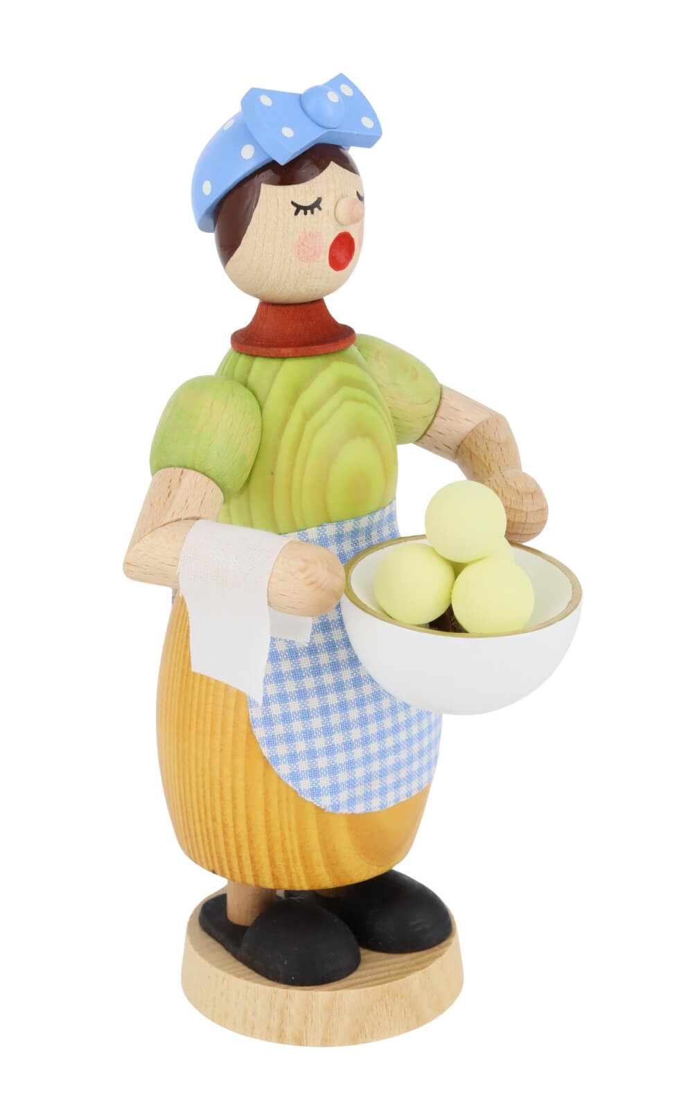 Smoking Man Dumpling Woman, 17 cm / 7 inch by Richard Glässer_2