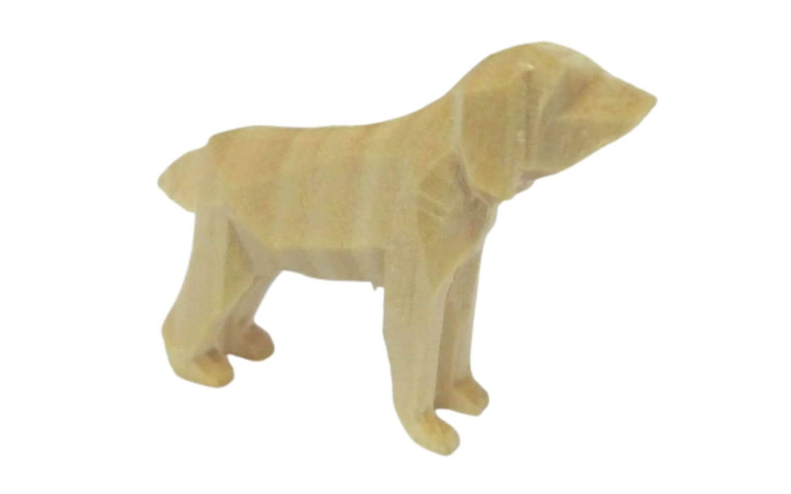 Miniature hunting dog, carved, 3 cm, natural by SEIFFEN.COM_1