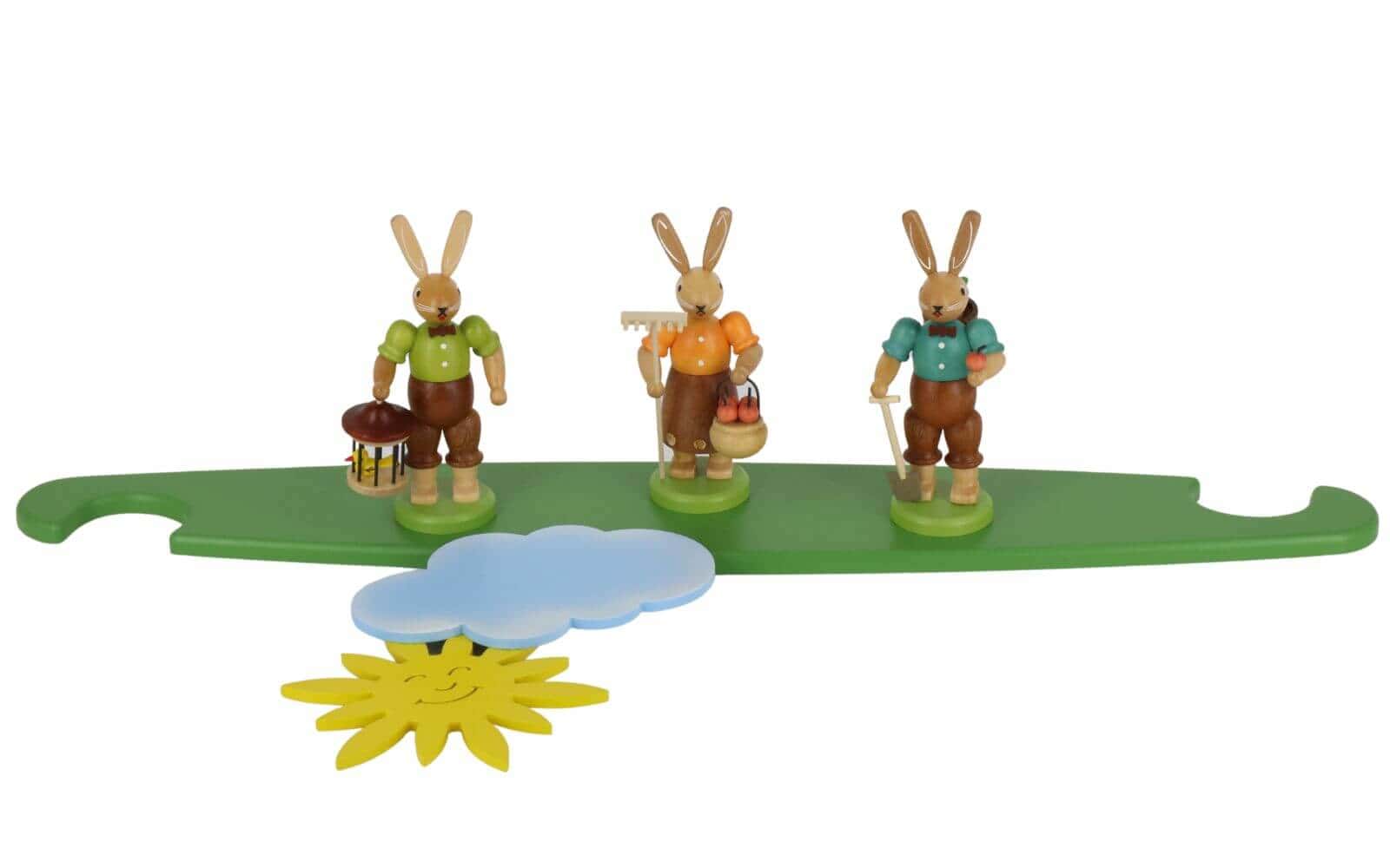 Motif platform hares, colored by Müller Kleinkunst_1