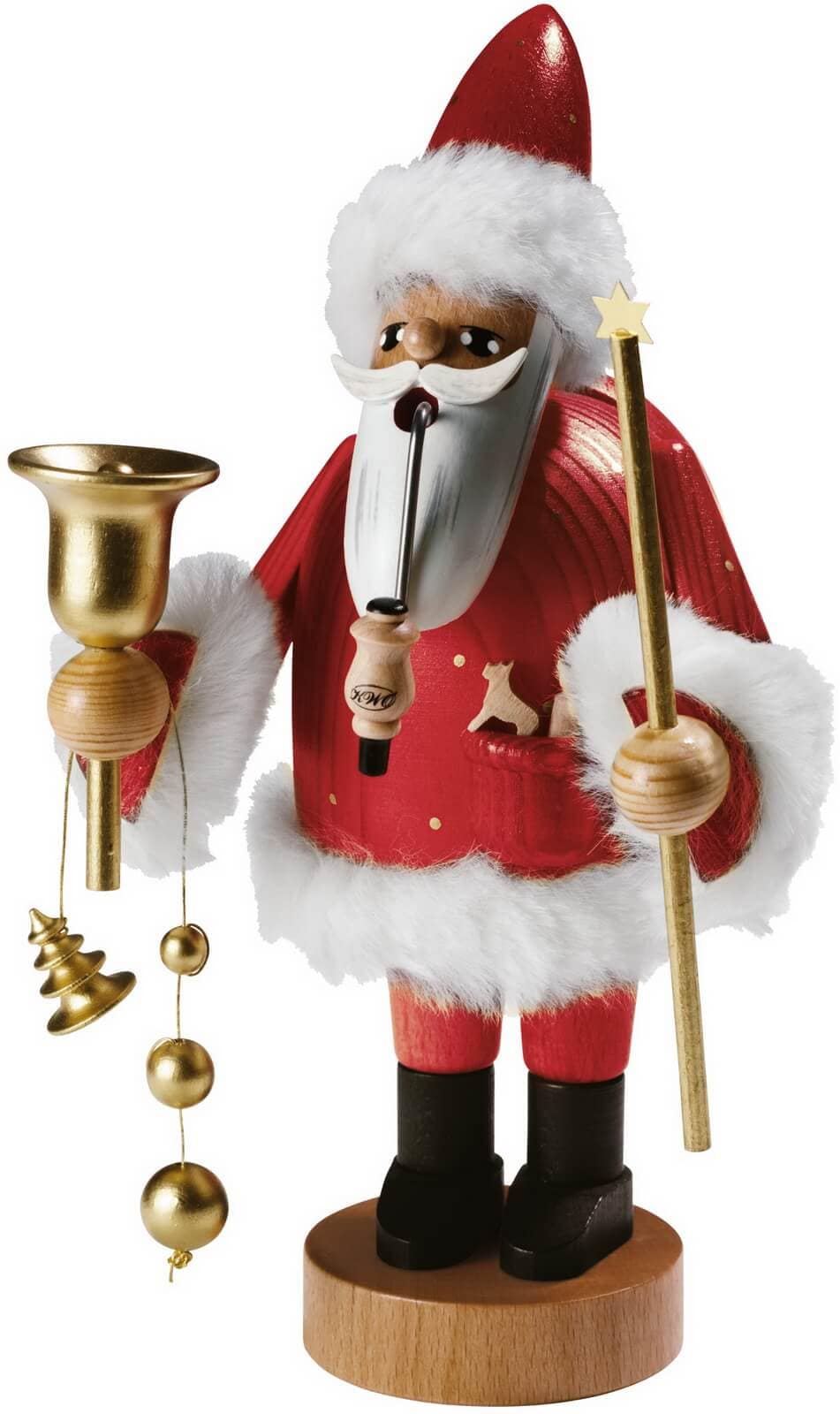 Smoking man Santa Claus, 18 cm by KWO