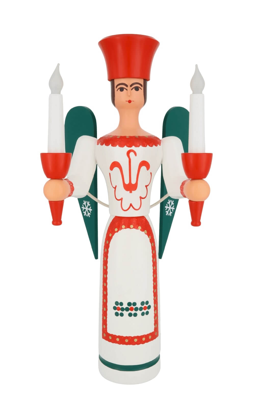 Christmas angel, colorful, electrically lit, 50 cm / 16,7 inch from SEIFFEN.COM_4