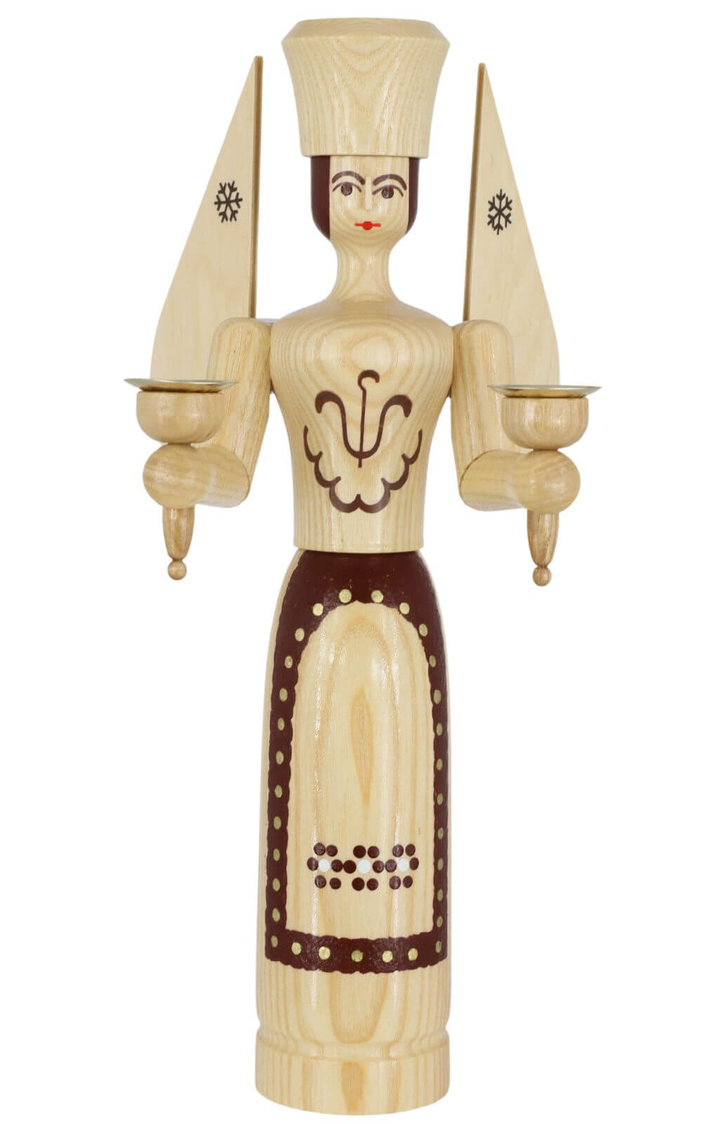 Christmas angel for wax candles, 38 cm, natural by SEIFFEN.COM_1