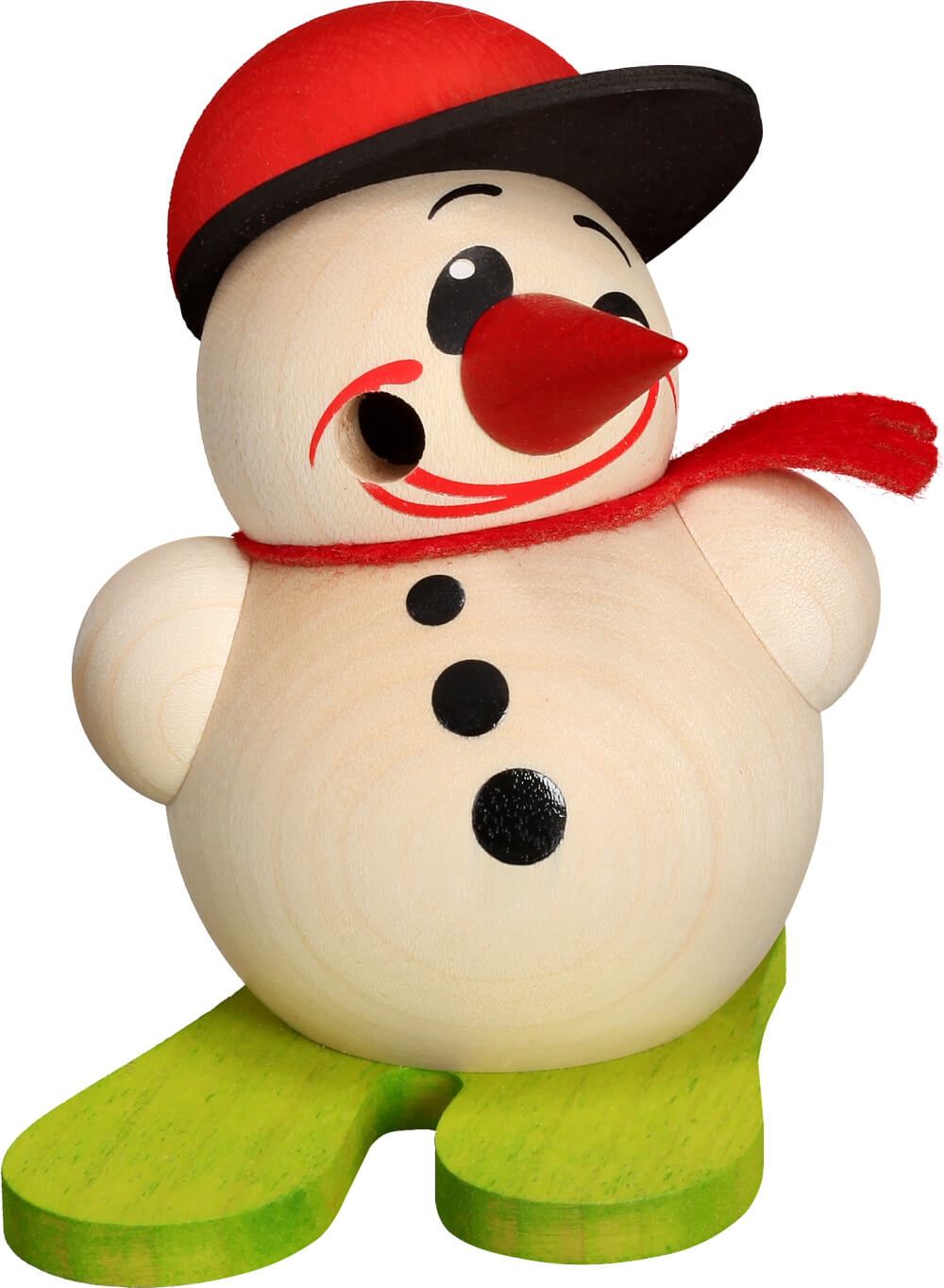 Kugelräuchermann Cool-Man Ski & Base-Cap von Seiffener Volkskunst eG