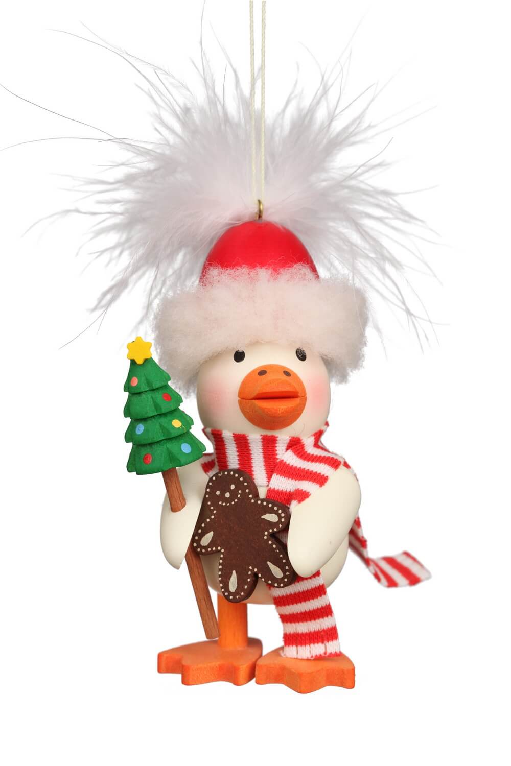 Feather duckling to hang on Christmastree, 10 cm by Christian Ulbricht