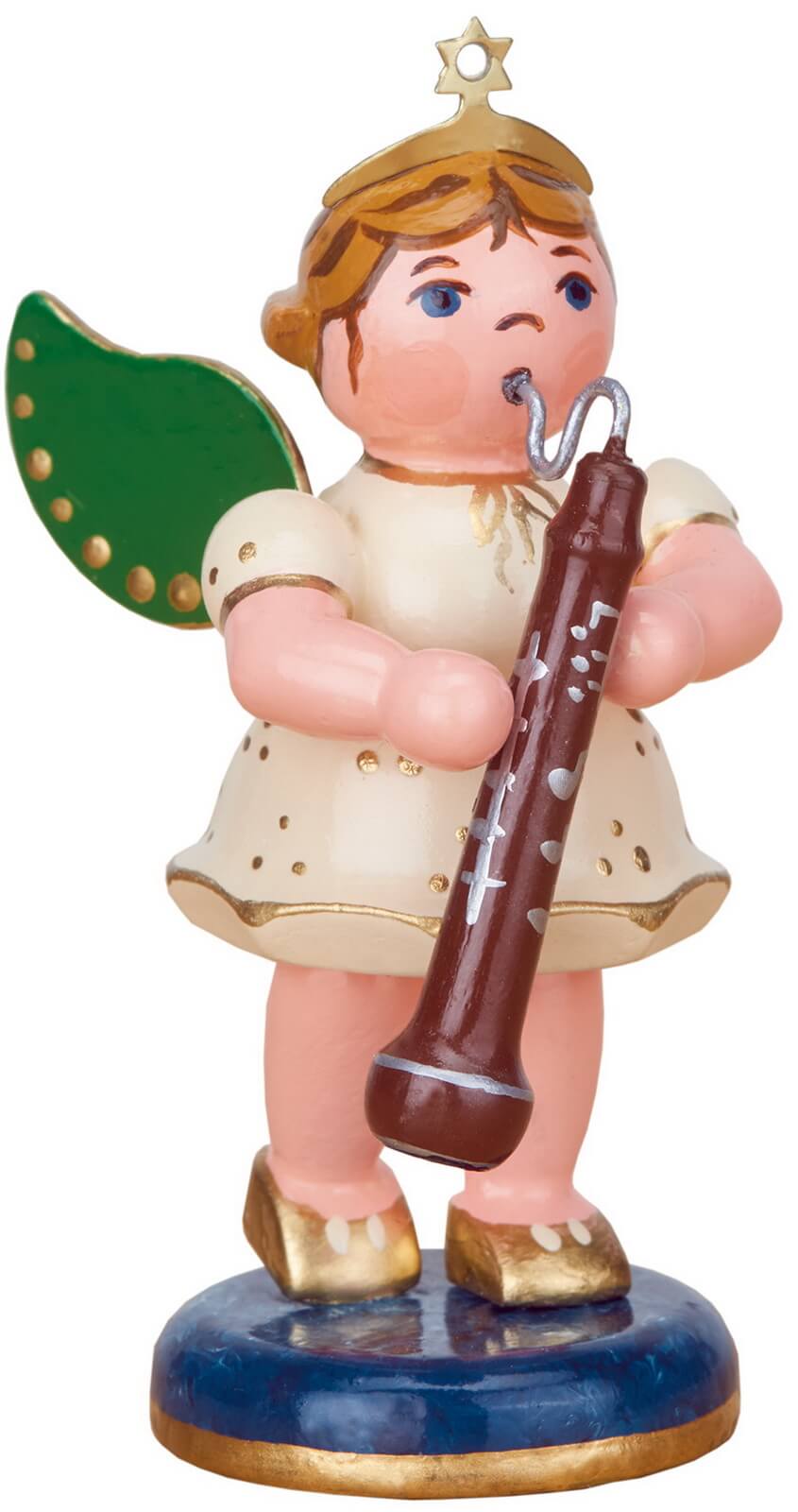 Christmas angel with altoboe by Hubrig Volkskunst