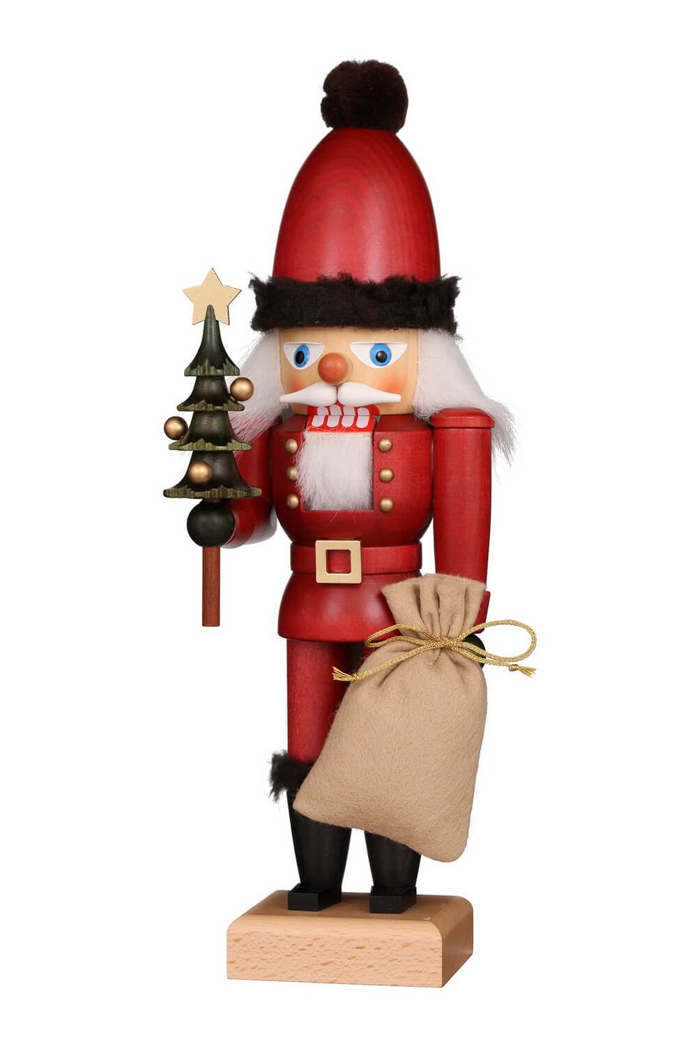 Nutcracker Santa Claus, 30 cm, colored by Christian Ulbricht