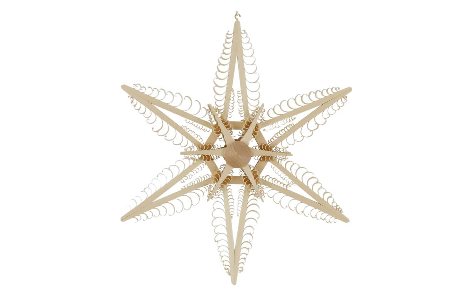 Window decoration wooden star, diameter 32 cm by Martina Rudolph