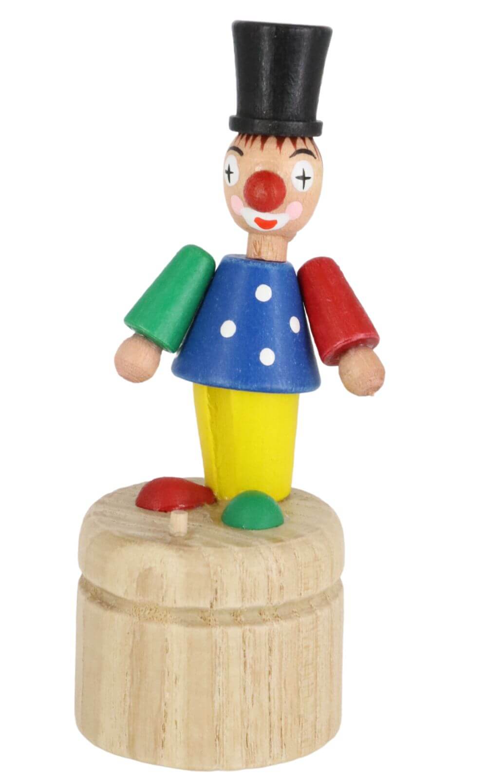 Wobbly figure clown, colored, 7 cm by SEIFFEN.COM_1