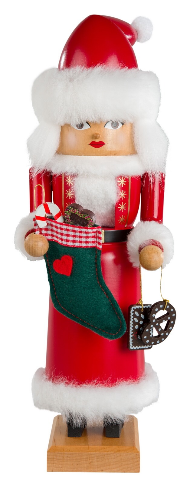 Nutcracker MrsSanta, colored, 29 cm by KWO