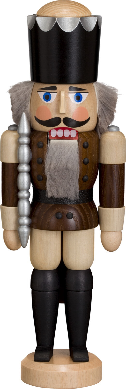 Nutcracker King, brown, 29 cm by Seiffener Volkskunst eG