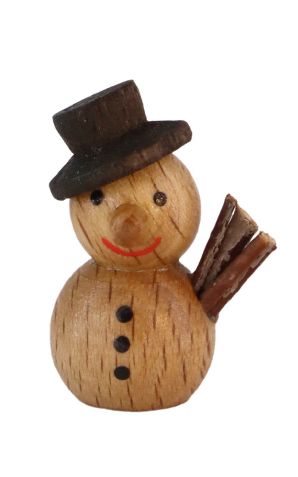 Miniature snowman, 3 cm, nature by SEIFFEN.COM_1