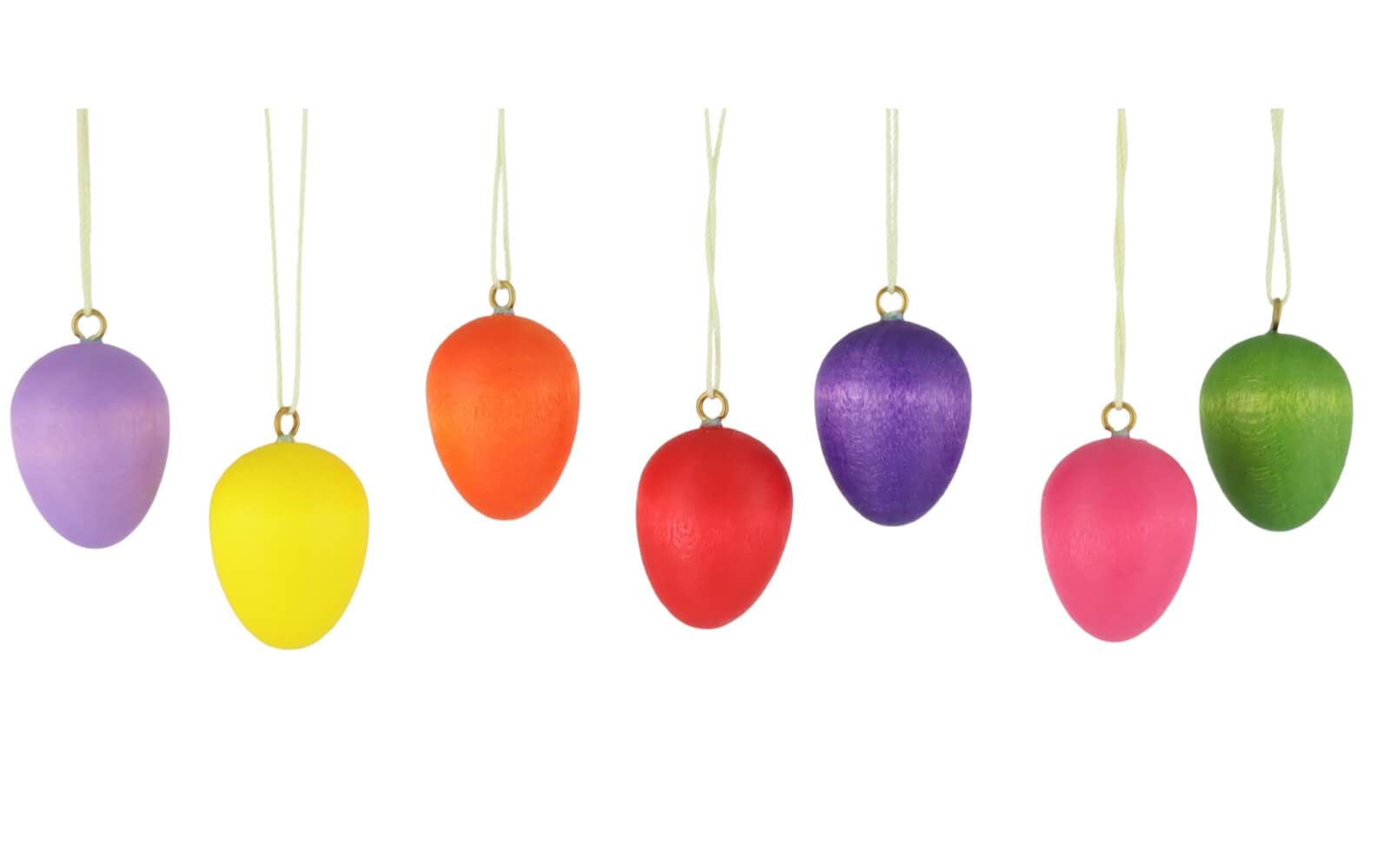 Easter eggs colorful, 25 pieces, 2,6 cm by Christian Ulbricht