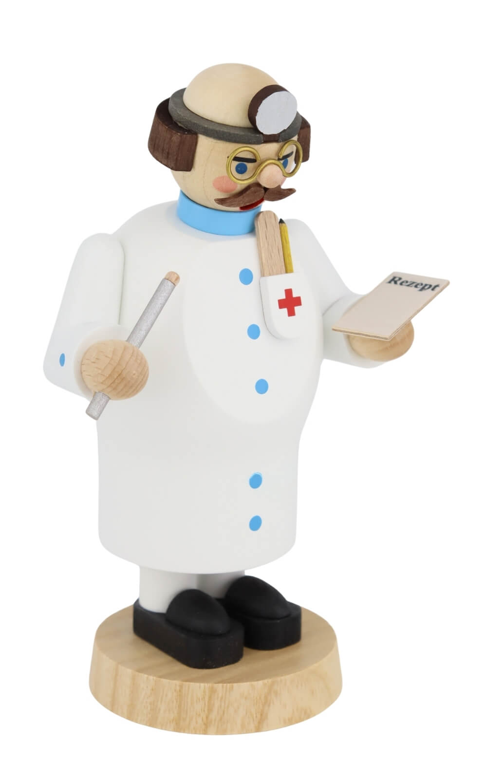 Smoking Man Doctor, 14 cm / 5,5 inch by Richard Glässer3