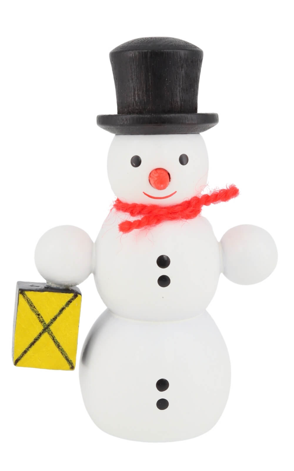 Snowman with lantern, 6 cm / 2,3 inches from SEIFFEN.COM