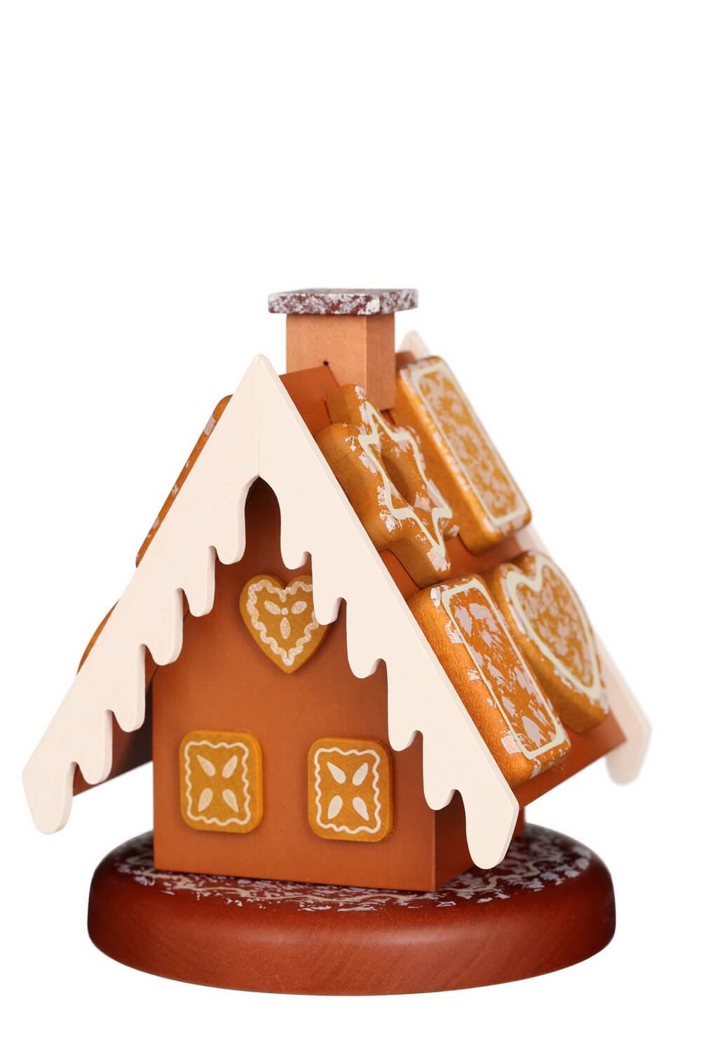 Smoking man Smoking house with gingerbread, 13 cm by Christian Ulbricht