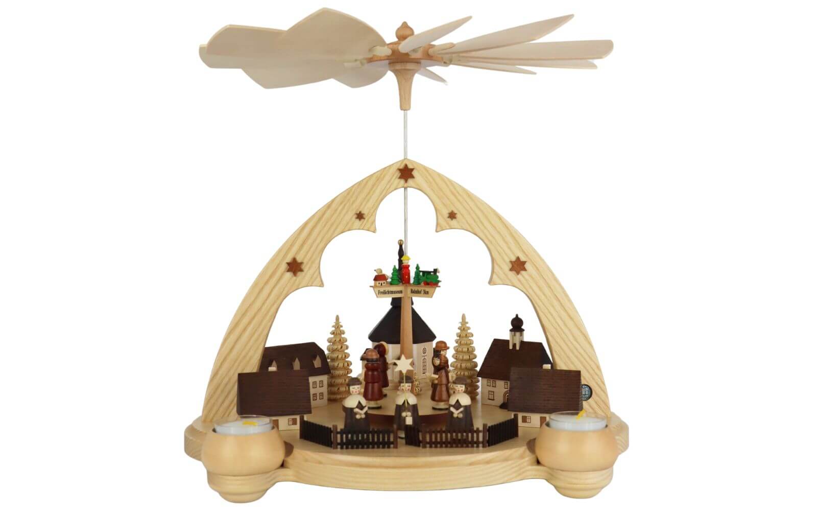 Christmas pyramid with Seiffen village, 36 cm by Müller Kleinkunst_8