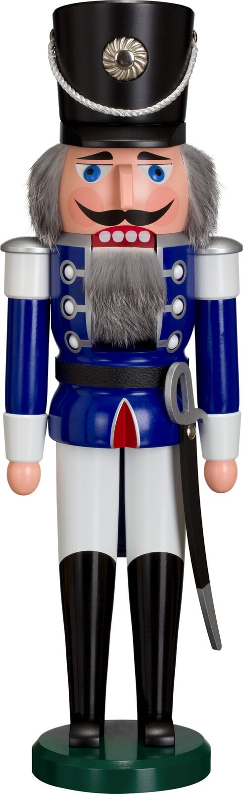 Nutcracker Hussar, 50 cm, blue by Seiffener Volkskunst eG