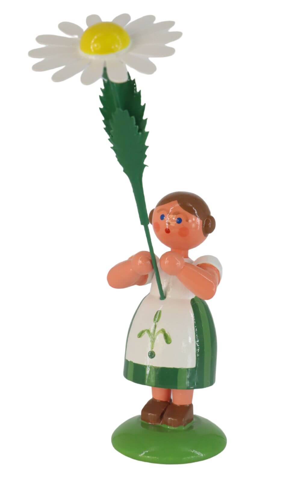 Miniature Flower girl with daisy, 12 cm by HODREWA Legler