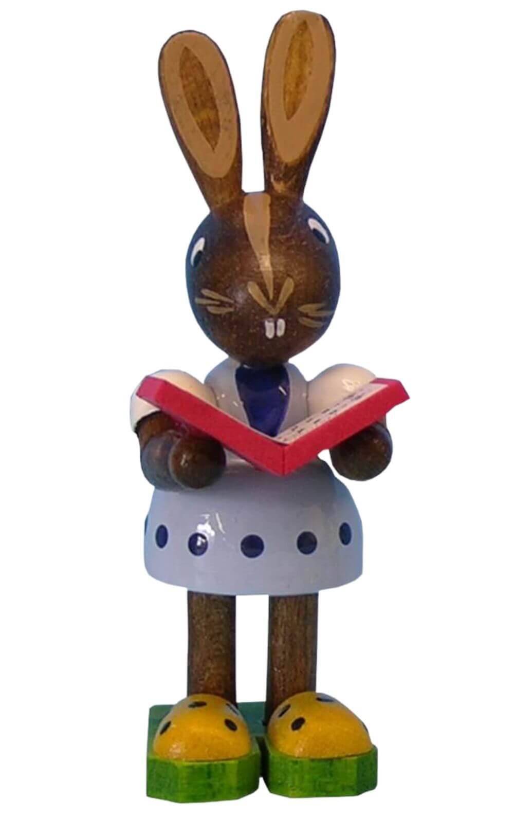 Osterhase - Mädchen mit Buch von Figurenland Uhlig GmbH