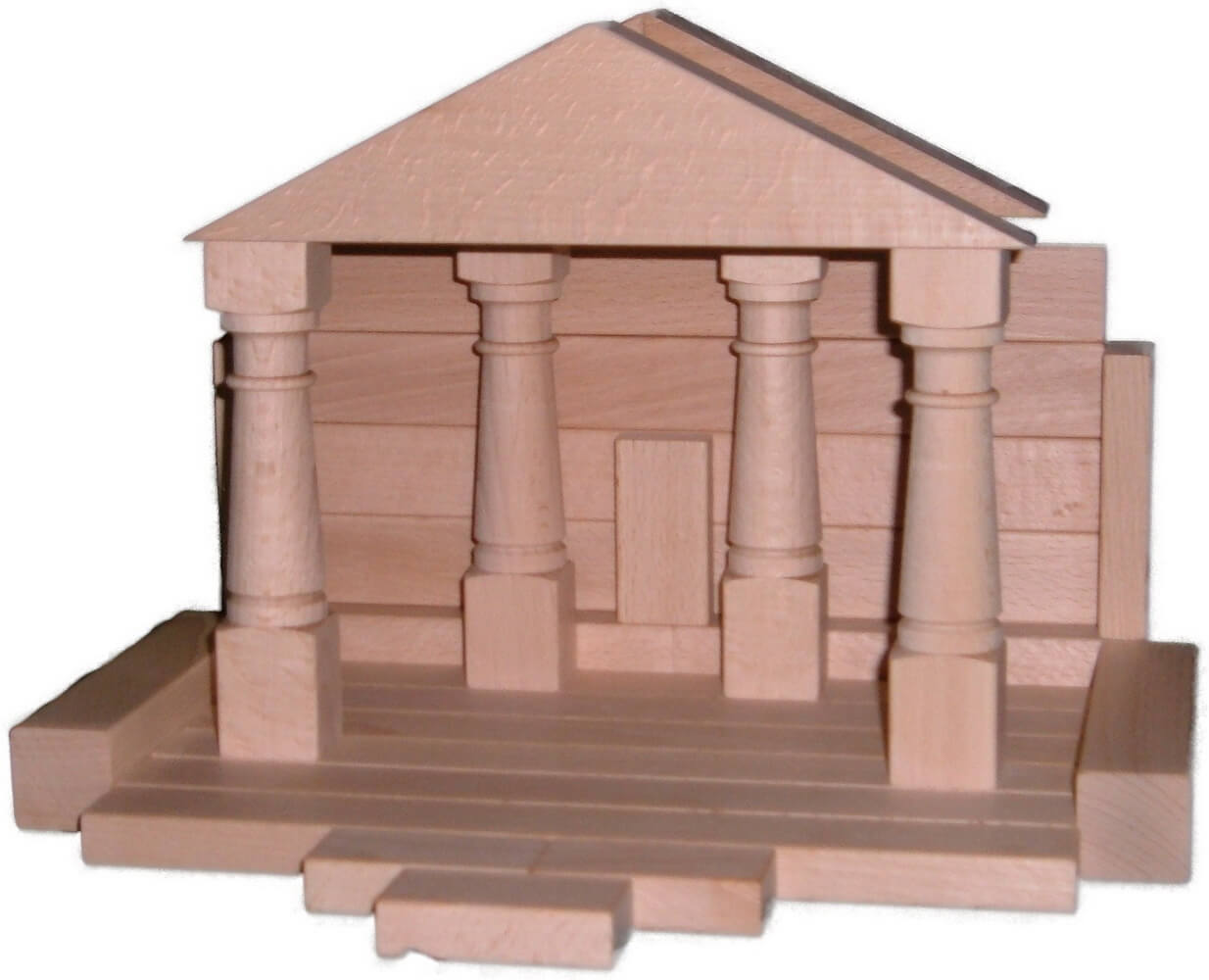 Building set Domizil 3, 2-ply with 82 building blocks, natural by Ebert GmbH