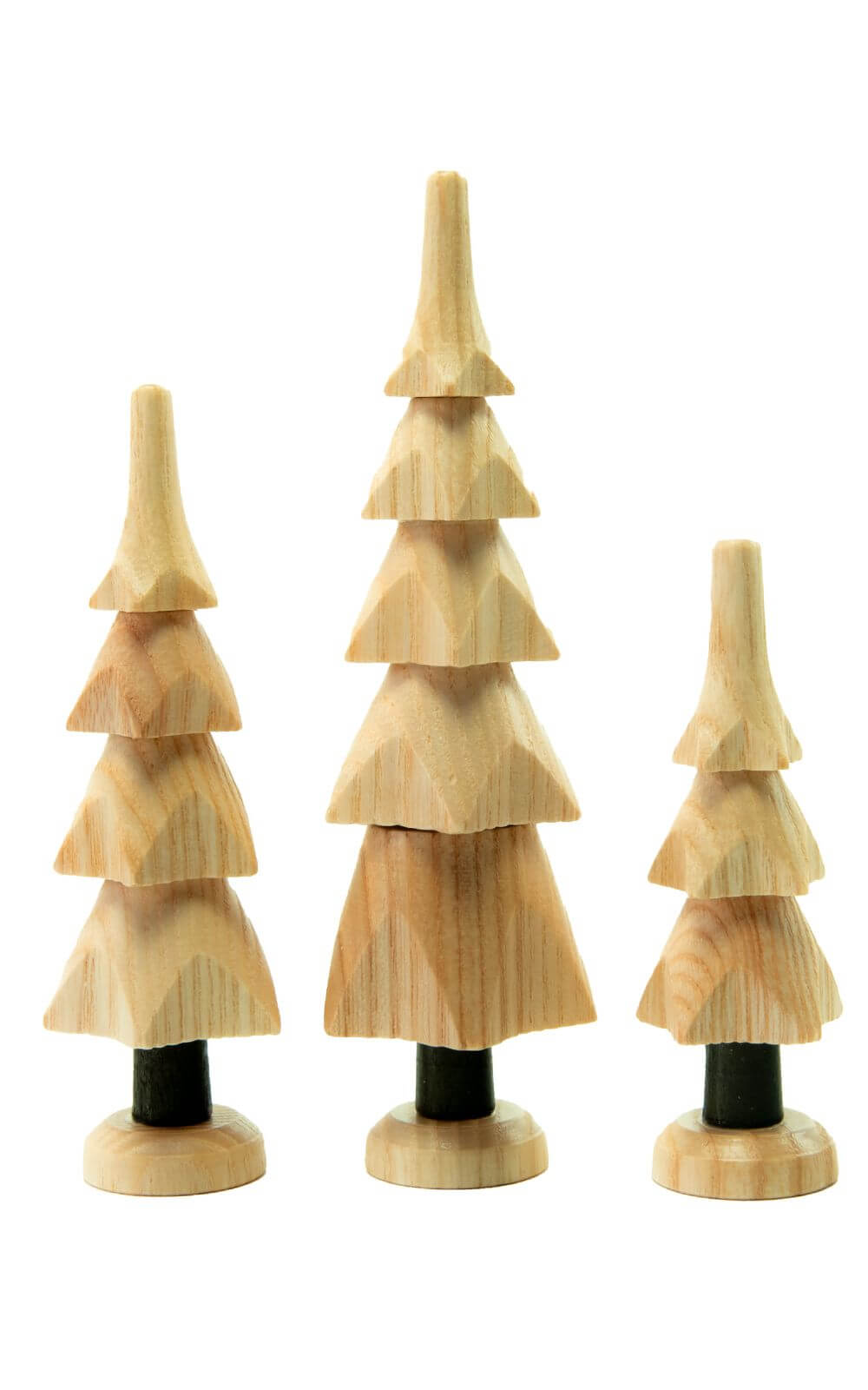Bäume, 3 Stück, natur von Spielwarenmacher Günther