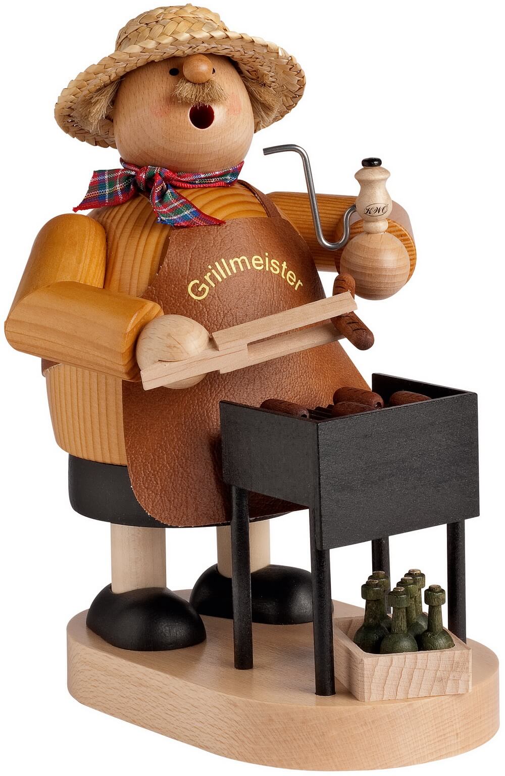 Räuchermännchen Grillmeister, 21 cm, farbig von KWO