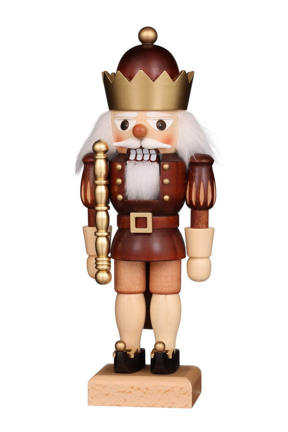 Nutcracker King, natural/gold, 27 cm by Christian Ulbricht