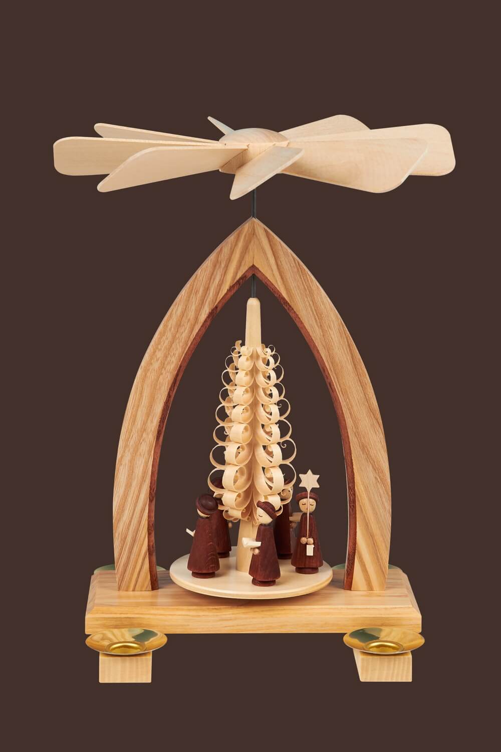 Weihnachtspyramide mit Kurrende, 26 cm, Heinz Lorenz Olbernhau/ Erzgebirge_Bild2