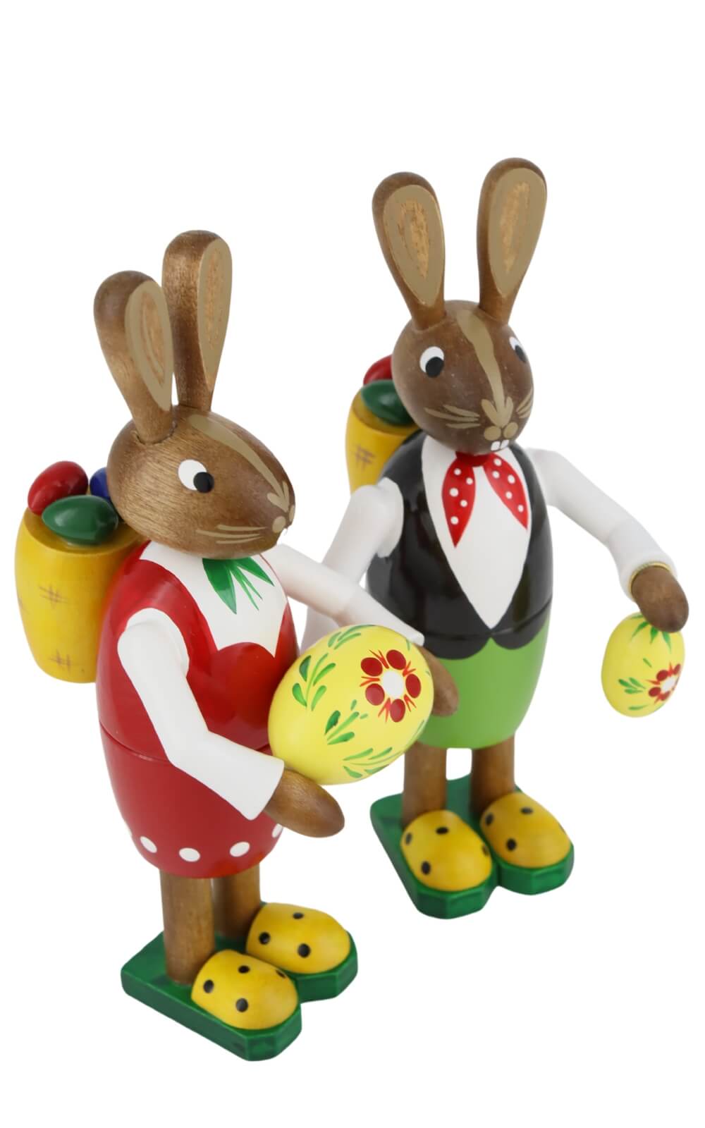 Easter bunny couple with basket and eggs by Figurenland Uhlig GmbH_2