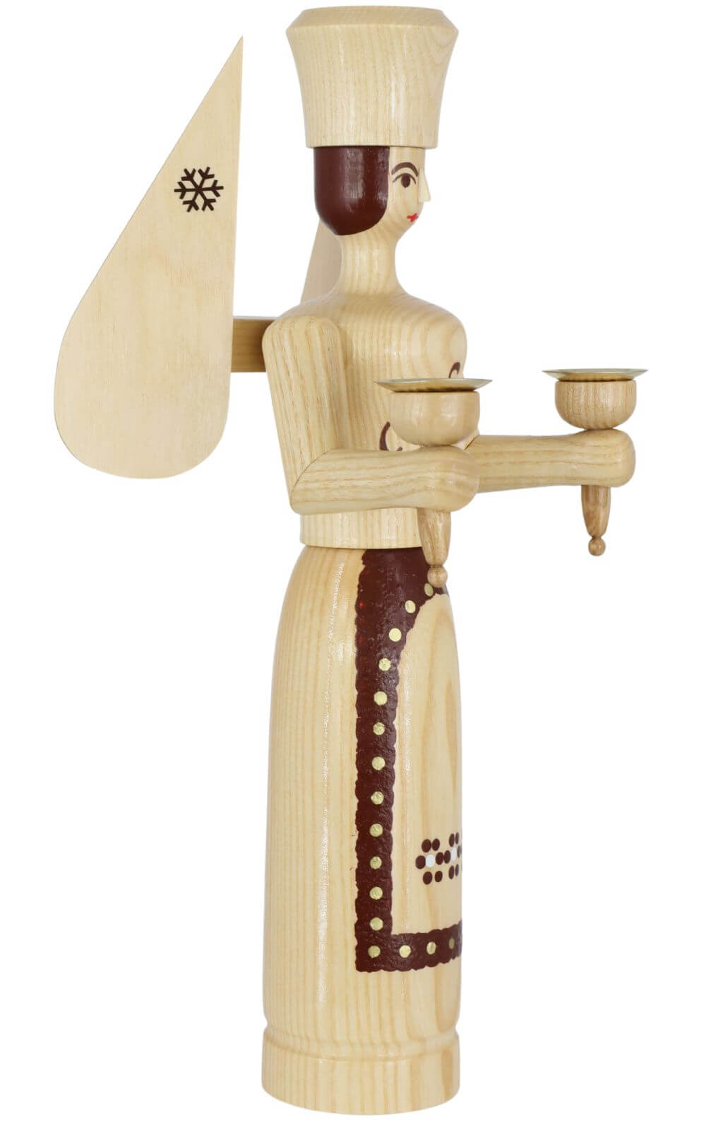 Christmas angel for wax candles, 38 cm, natural by SEIFFEN.COM_3