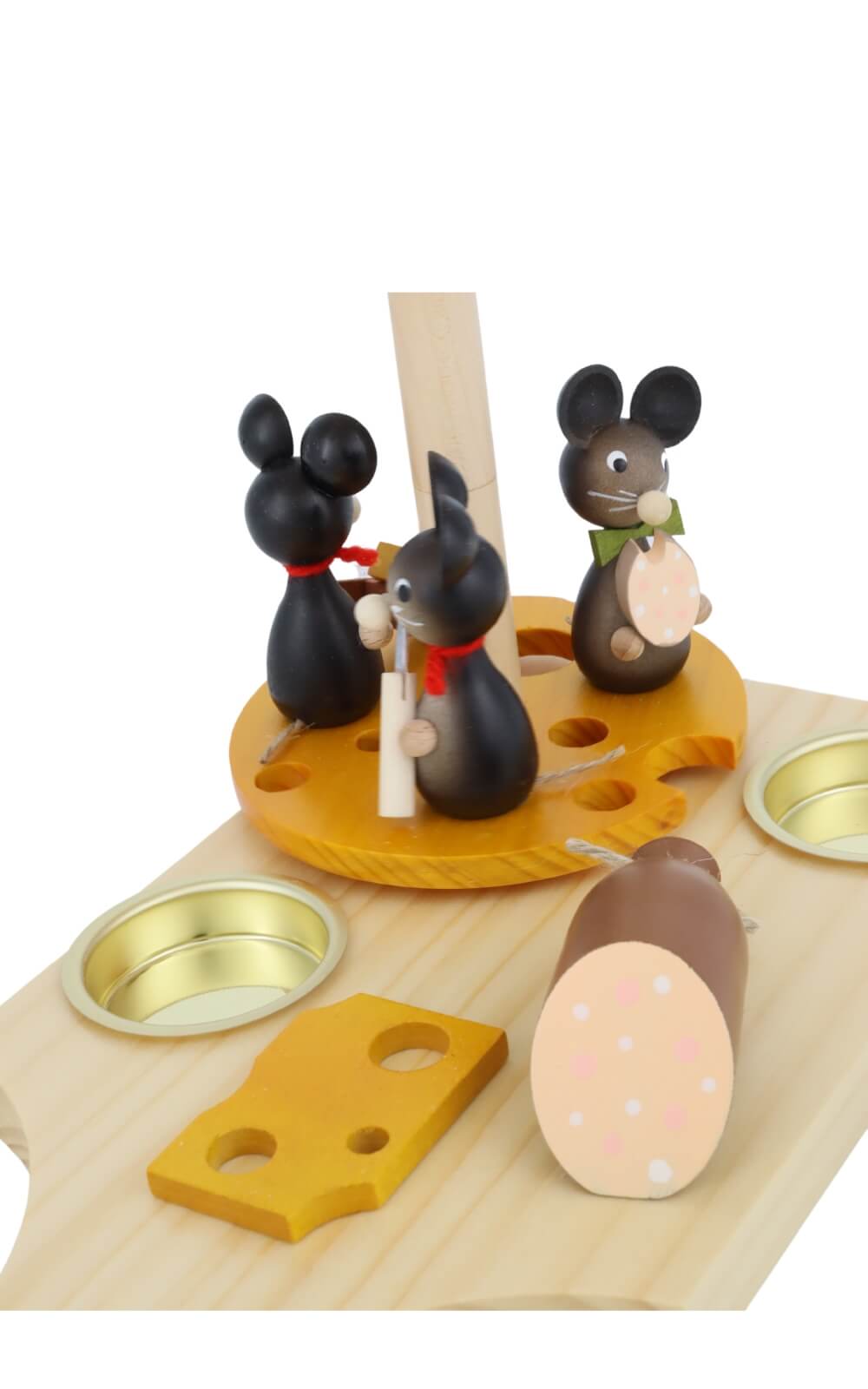 Teelichtpyramide mit Mäusekindern, 17 cm von Ralf Zenker_2