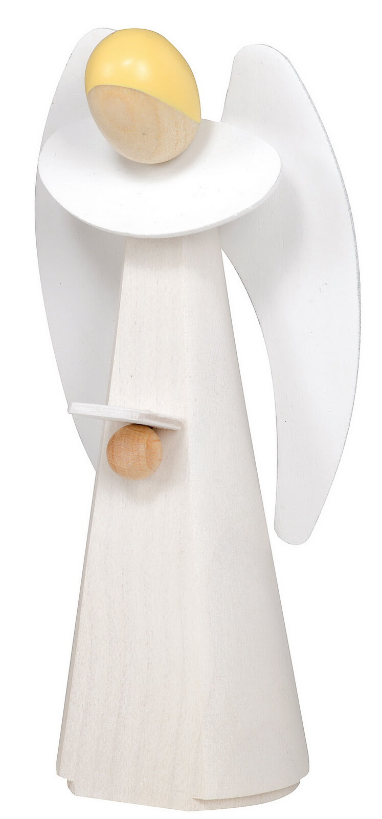 Christmas angel with book, white, 11 cm by KWO