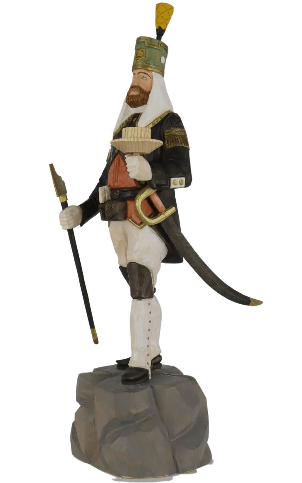 Annaberger Obersteiger, 12 cm, farbig von Schnitzkunst aus dem Erzgebirge_1