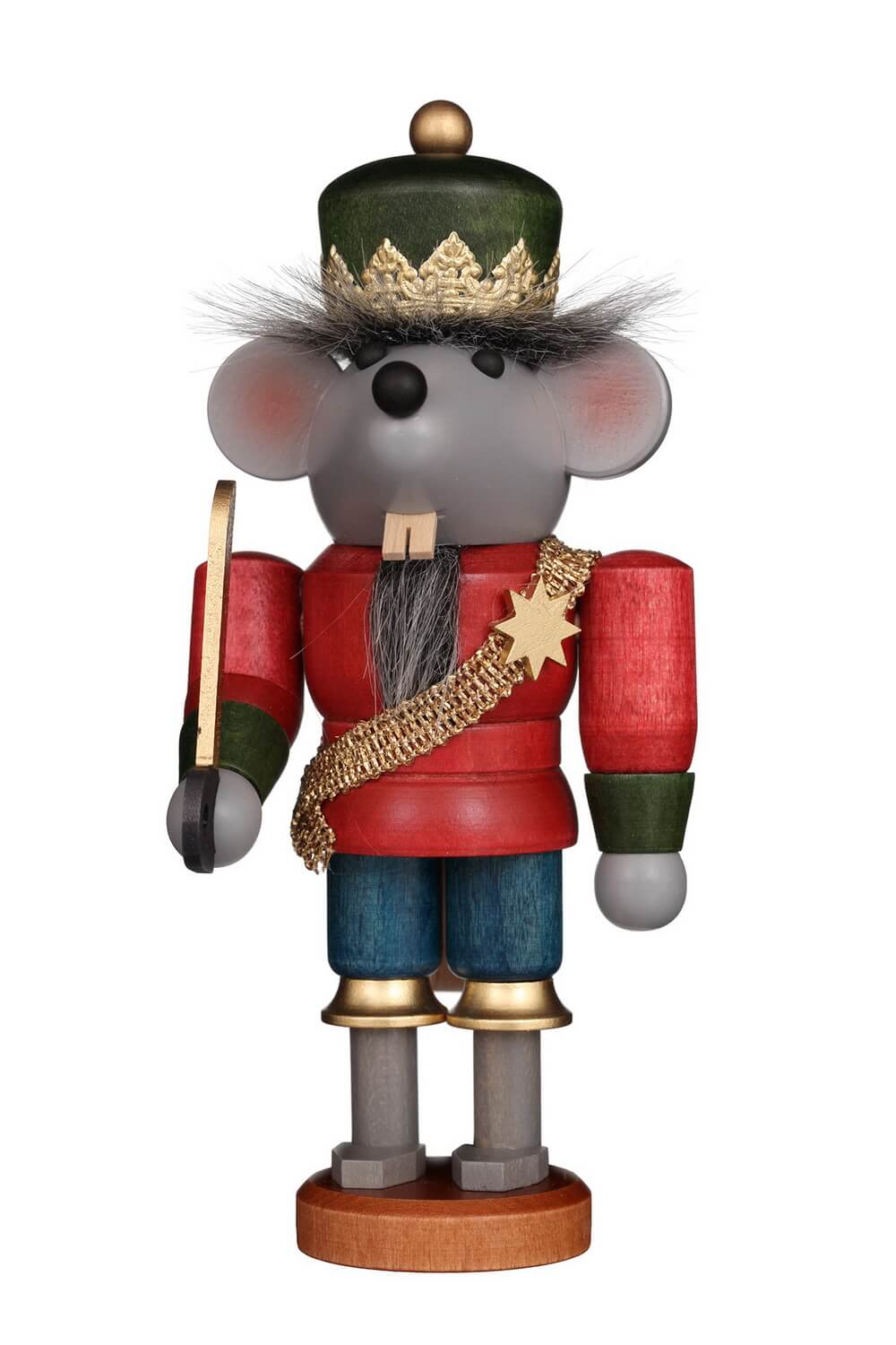 Nutcracker Mouse King, 17 cm, colored by Christian Ulbricht
