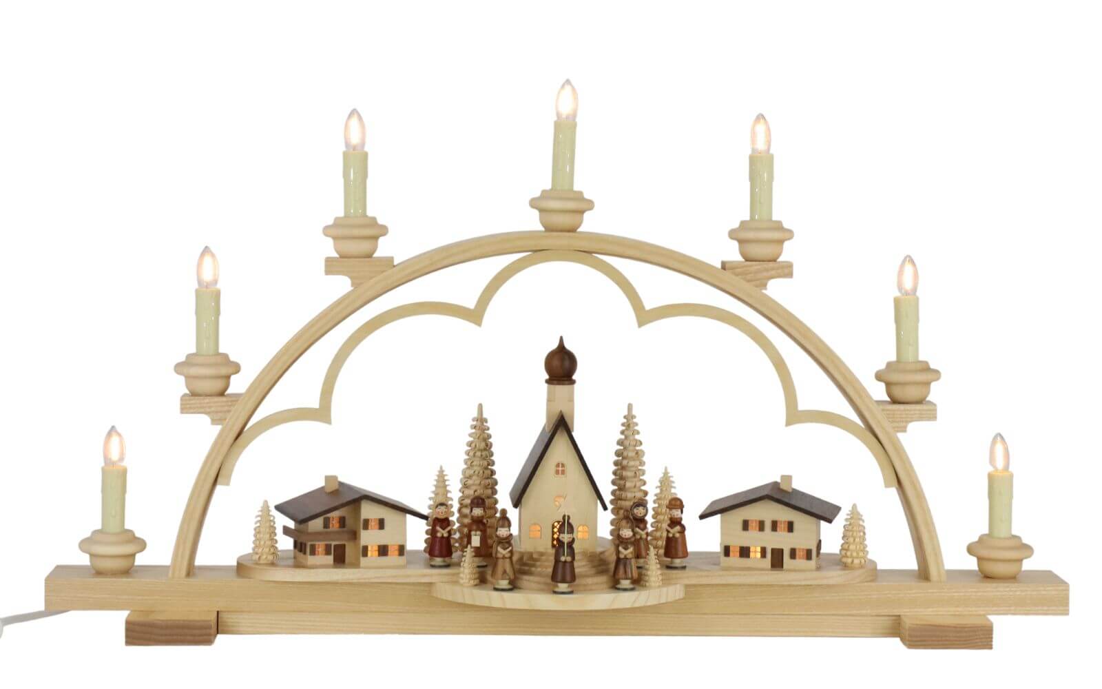 LED candle arch Alpine village, 64 cm by Müller Kleinkunst_pic1